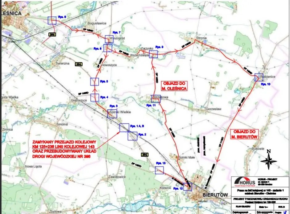 objazdówka mapa